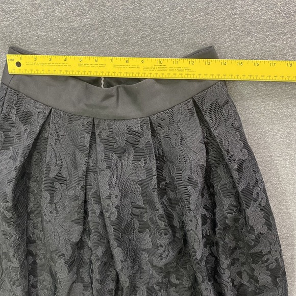 Whimsigoth Maxi Skirt Womens 6 Black Lace Fairy  Cottagecore Grunge Punk Witchy - Picture 7 of 16